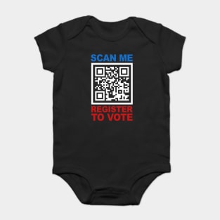 Register To Vote QR Code Baby Bodysuit